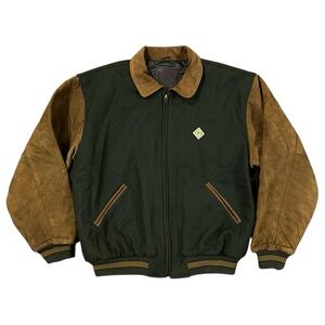 Golden Bear Vintage Varsity Wool Leather Jacket XL